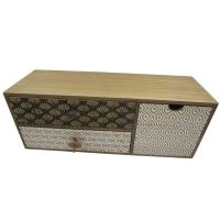 Шкатулка Русские подарки 38601 36*12*14 см бежевый/коричневый