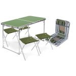 Комплект мебели Ника ССТ-К2 (стол + 4 стула) зелёный