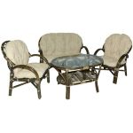 Комплект мебели Винотти 01/25 (диван + 2 кресла + стол) олива