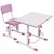 Купить Комплект детской мебели ВПК растущие парта + стул цвет бело-розовый