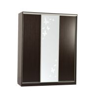 Шкаф-купе Мебельсон Бассо 1-600 бабочки венге