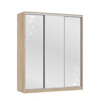 Шкаф-купе Мебельсон Бассо 4-600 цветы дуб сонома