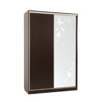 Шкаф-купе Мебельсон Гранд 1-600 бабочки венге