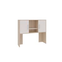 Надстройка к столу Мебельсон 1200 Лайт-2 дуб сонома/белый