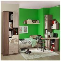 Детская Мебельсон Колледж шимо темный/шимо светлый/крем