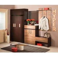 Прихожая ГМФ Hyper венге/темный палисандр