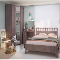 Спальный гарнитур ГМФ Sherlock ясень анкор темный/бодега светлый