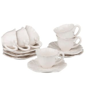 Купить Чайный набор Арти М 599-227 на 6 персон (12 предметов) 200 мл молочный
