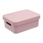 Коробка для хранения БЕЗАНТ М Infinity с крышкой 11 л розовый