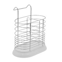 Сушка для столовых приборов Магамакс MX-039 хром/белый