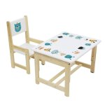 Комплект детской мебели ВПК Polini Eco 400 SM Лесная сказка белый/натуральный