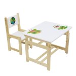 Комплект детской мебели ВПК Polini kids Eco 400 SM Дино 2 белый/натуральный