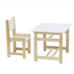 Комплект детской мебели ВПК Polini kids Eco 400 SM Смайл белый/натуральный