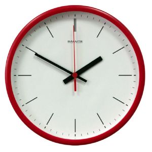 Купить Настенные часы Авангард Салют П-2Б1-134 Датский штрих белый/красный