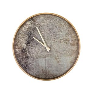 Купить Настенные часы Арти М 108-107 кварцевые коричневый/золото