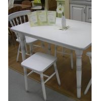 Табурет Экомебель Классика белая эмаль