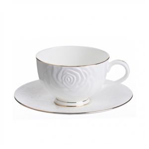 Купить Чайный набор Арти М 264-307 Blanco на 6 персон (12 предметов) белый/золотой