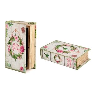 Купить Шкатулка Русские подарки 184352 Весна 17*11*5 см розовый/зелёный