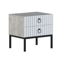 Тумба прикроватная АСМ-Модуль ТП1 Бержер метрополитан грей