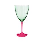 Набор бокалов для вина Арти М 674-669 Kate optic (6 шт.) 400 мл розовый/зелёный