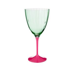 Купить Набор бокалов для вина Арти М 674-669 Kate optic (6 шт.) 400 мл розовый/зелёный