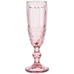 Набор бокалов для шампанского Арти М 26-112 Серпентина (6 шт.) 170 мл розовый