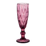 Набор бокалов для шампанского Арти М 26-121 Ромбо (6 шт.) 170 мл розовый
