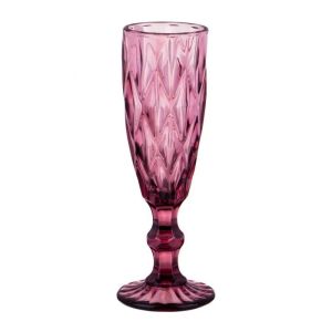 Купить Набор бокалов для шампанского Арти М 26-121 Ромбо (6 шт.) 170 мл розовый