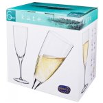 Набор бокалов для шампанского Арти М 674-670 Kate optic (6 шт.) 220мл розовый/зелёный