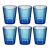Набор стаканов Арти М 228-049 Индиго (6 шт.) 275 мл синий