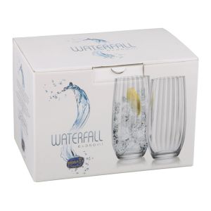 Купить Набор стаканов Арти М 674-104 Waterfall (6 шт.) 350 мл прозрачный