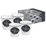 Кофейный набор Анна Лафарг EL-R1602/KIBC (4 предмета) Кухня в стиле Кантри 0,1 л белый/черный