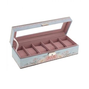 Купить Шкатулка РЕМЕКО 612508 для часов 30*11*8 см голубой/розовый