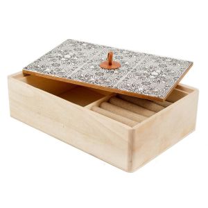 Купить Шкатулка Русские подарки 38612 22*15*6 см дерево/серый