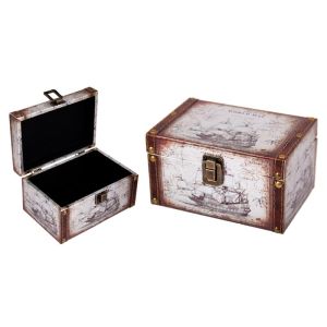 Купить Шкатулка Русские подарки 83608 Сундучок 18*12*10 см бежевый/коричневый