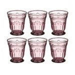 Набор стаканов Арти М YH03-621S (6 шт.) Марсала 250 мл розовый