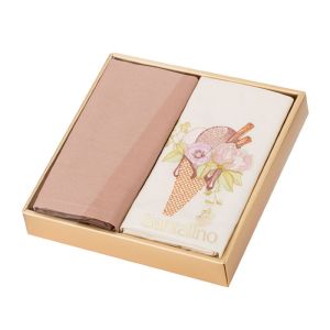 Купить Набор салфеток Арти М 850-453-18 Мороженое (2 шт.) 40*40 какао/пудра
