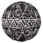 Фигурка декоративная Арти М 450-701 Шар 10 см чёрный/серебро