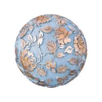 Фигурка декоративная Арти М 450-702 Шар 10 см голубой/золото