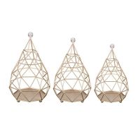 Набор подсвечников Арти М 39-1020 (3 шт.) Геометрия золото