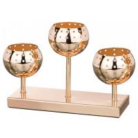 Подсвечник Арти М 39-404 3-рожковый 26*8*16 см золото