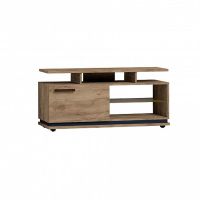 Тумба под телевизор ГМФ ТТВ333 малая Nature дуб табачный craft/черный