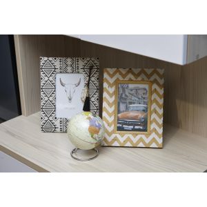 Купить Фоторамка Русские подарки 29844 Куба 18*23 см желтый/белый