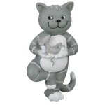 Статуэтка Арти М 162-317 Йога-кот 4*6*10 см серый