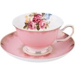 Чайный набор Арти М 275-902 на 6 персон (12 предметов) 200 мл розовый