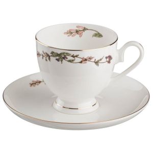Купить Чайный набор Арти М 440-002 на 6 персон (15 предметов) Английский сад цвет белый/зелёный