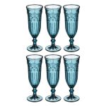 Набор бокалов Арти М 228-036 для шампанского Индиго (6 шт.) 180 мл синий