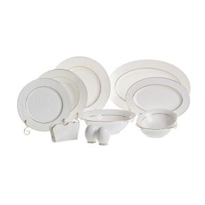 Купить Столовый набор Арти М 264-308 Blanco на 6 персон (26 предметов) белый/золотой
