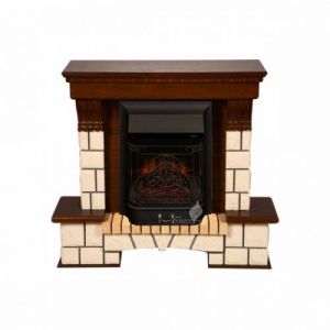 Купить Камин ИнтерФлейм Экстер-М ЕС с Majestic Black светлый дуб