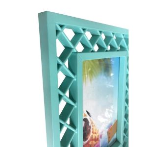 Купить Фоторамка Феникс-Презент 79698 17,3*22,3*1,3 см Голубые ромбики бирюзовый